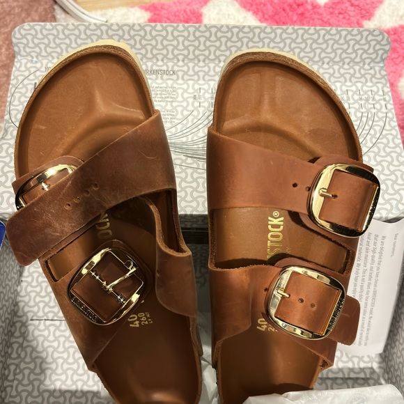 NWT Birkenstock Arizona Big Buckle Cognac - Picture 2 of 7